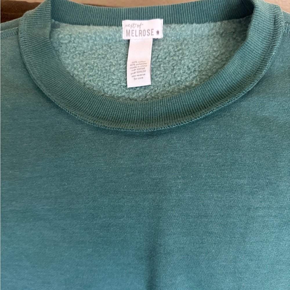 Melrose Men's Teal Crewneck Sweater